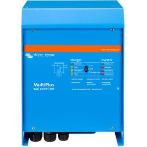 Victron Energy Multiplus Inverter/Charger, 24 volts, 3000W, 70 amps Battery Charger, 50 amps Transfer Switch, Blue, PMP243021102