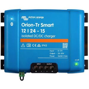 DEMO, Victron Energy Orion-TR Smart DC-DC Isolated Charger / Power Supply, 20-30 volts, 15 amps, 360W, Blue, ORI122436120
