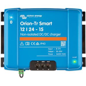 Victron Energy Orion-TR Smart DC-DC Non-Isolated Charger / Power Supply, 20-30 volts, 15 amps, 360W, Blue, ORI122436140