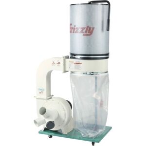 Grizzly Industrial 2HP Canister Dust Collector with Aluminum Impeller - Polar Bear Series, G0548ZP