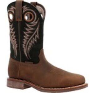 Georgia Boot Carbo-Tec Elite Waterproof 11 inch Work Boot w/Steel Toe - Men's, Black/Brown, 10.5, GB00528-105M