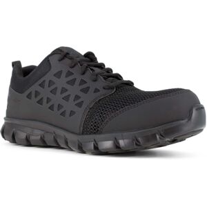 Reebok Sublite Cushion Work Shoe Toe Athletic Oxford - Men's, Black, 7 Wide, 690774453814