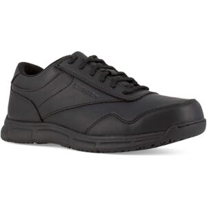 Reebok Jorie LT Slip Resistant Oxford, Soft Toe Work Shoe - Mens, Black, 8EW, 690774425279