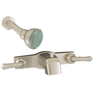 Empire Brass RV Concealed Tub/Shower Diverter With Teapot Handles And Shower Head, Brushed Nickel, 8in, U-YNN68N