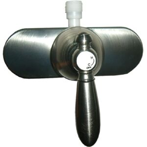"Empire Brass RV Non Metallic Shower Valve With Single Lever Handle And Vacuum Breaker 4, Brushed Nickel, U-YSL53VBNLVR-E"
