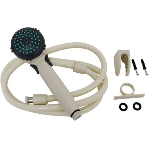 Phoenix Faucets By Valterra Single Function Handheld Shower Kit With Trickle Shut Off 60 Vinyl Biscuit, 60in, PF276043"