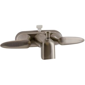 Valterra Pf223403 Faucet 4in Tub w/ Shower D Spud Brushed Nickel 2 Lever Handle, PF223403