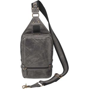 Gun Tote'n Mamas GTMCZY108GREY Sling Backpack Leather Gray Includes Sta