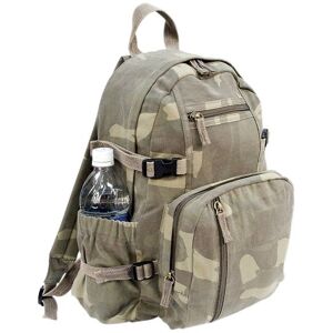 Rothco Vintage Canvas Compact Backpack, Woodland Camo, 9762-WoodlandCamo