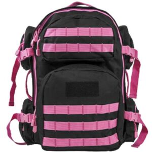 VISM Tactical Backpack, Black w/ Pink Trim CBPK2911