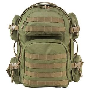 VISM Tactical Backpack, Green w/Tan Trim CBGT2911
