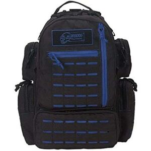 Voodoo Tactical Mini Tobago Pack w/Die Cut MOLLE, Black/Blue, 15-0058136000