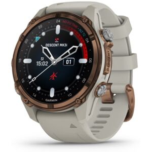 Garmin Descent Mk3i 43 mm, Bronze PVD Titanium with French Gray Silicone Band, 010-02753-13