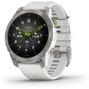 Garmin Epix Gen 2 Watch, White Titanium, 010-02582-20