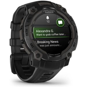 Garmin Instinct 3 Amoled GPS Watch, 45mm dia, Black, 010-02936-00