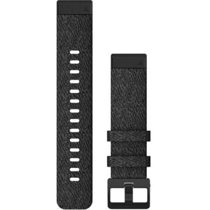 Garmin Quick Fit 20 Watch Band, Heathered Black Nylon w/ Black, 20 mm, 010-12875-00