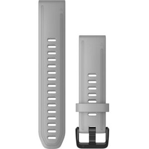 Garmin Quick Fit 20 Watch Band, Powder Gray Silicone, 20 mm, 010-12866-00