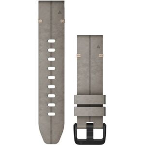 Garmin Quick Fit 20 Watch Band, Shale Gray Suede Leather, 20 mm, 010-12876-00
