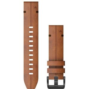 Garmin Quick Fit 22 Watch Band, Chestnut Leather, 22 mm, 010-12863-05