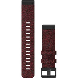 Garmin Quick Fit 22 Watch Band, Heathered Red Nylon, 22 mm, 010-12863-06