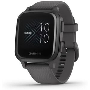 Garmin Venu SQ GPS Smartwatch, Slate Aluminum Bezel with Shadow Gray Case and Silicone Band, 010-02427-00