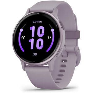 Garmin Vivoactive 5 Watch, Metallic Orchid Aluminum Bezel w/ Orchid Case and Silicone Band, 010-02862-13