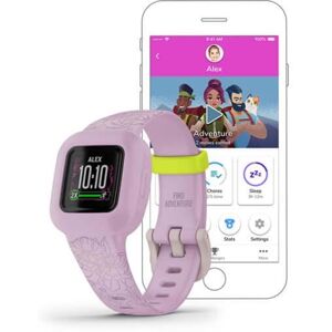 Garmin Vivofit jr3 Kids Fitness Tracker, Floral Pink, 010-02441-21