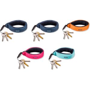 Carson Floating Wrist Strap Keyrings, 5-Pack, Assorted, FA-20AS