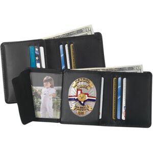 Strong Leather Hidden Badge Wallet - Dress - 79520-5472