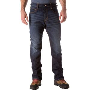 5.11 Tactical Defender-Flex Straight Jean - Mens, Dark Wash Indigo, 35-32, 74477ABR-649-35-32