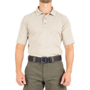 First Tactical Performance Short Sleeve Polo - Mens, Silver Tan, 4XL, 112509-065-4XL