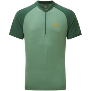 Mountain Equipment Nava Short Sleeve Zip T - Mens, Sage/Fern, 2XL, 01813 Sage/FernXXL