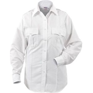 Elbeco Paragon Plus Poplin Ls Shirt, White - P801LC-50
