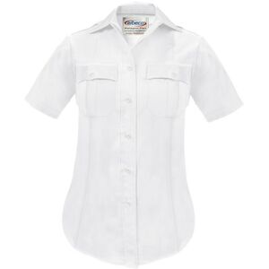 Elbeco Paragon Plus Poplin Ss Shirt, White - P811LC-28