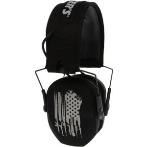 Walkers Razor Freedom Series Ear Muffs, 23 dB NRR, Black Flag, GWP-RSEMFS-FLG