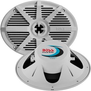 Boss Audio 6x9in 2-Way Coaxial Marine Speaker 350W, White, MR692W