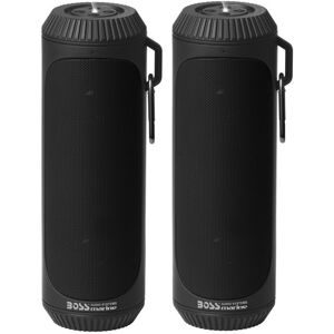 Boss Audio Bolt Marine Bluetooth Portable Speaker System w/Flashlight - Pair - Black, BOLTBLK