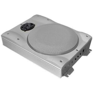 Lanzar 8in Slim Marine Woofer Enclosure 1000W, White, AQTB8