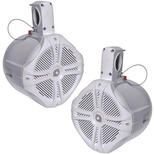 Power Acoustik Marine 6.5in Wake Tower Speaker - Pair, White, MWT-65W