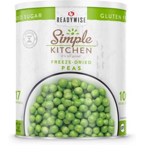 ReadyWise Simple Kitchen Freeze-Dried Peas - 17 Serving Can, White, RWSKCN03-006