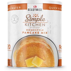 ReadyWise Simple Kitchen Pancake Mix- 20 Serving Can, White, RWSKCN03-014