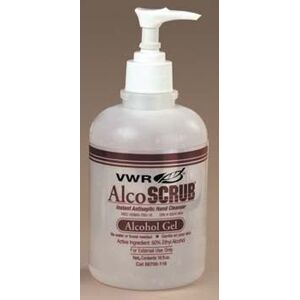 Erie Scientific VWR AlcoSCRUB Instant Antiseptic Hand Cleanser 42016-12-601 Pump Bottle, 473 Ml 16 oz., Each 16 OZ