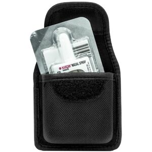 HERO'S PRIDE Ballistic Opioid Antidote Nasal Spray Case w/Hidden Snap, Slide-On Backing, Black, 1119-2