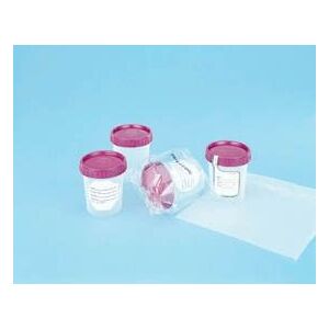 Medegen Medical Specimen Containers, Polypropylene, with Caps PC8827-1135 Sterile, Bulk Packaging