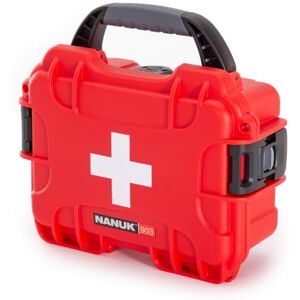 Nanuk Case 903 w/First Aid Logo, Red, Small, 903S-000RD-PA0-FSA01