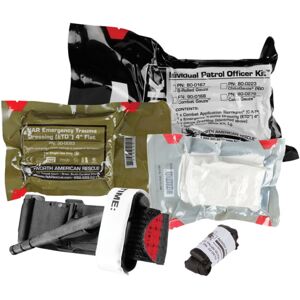 North American Rescue Individual Patrol Officer Kit IPOK , Medical Kit 80-0167