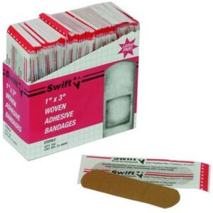 North Safety Products/Haus Adhesive Bandage Cloth Pk100 016459, Unit PK