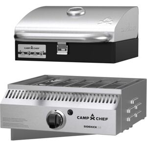 Camp Chef 14in Sidekick Sear Includes Stainless Steel Bbq Box, Silver/Black, PG14BB