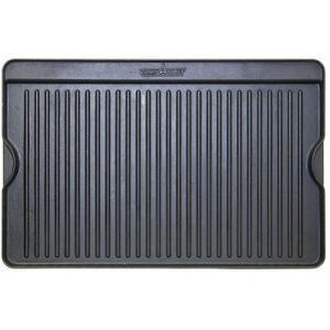 Camp Chef 24in Reversible Pre-Seasoned Cast Iron Grill/Griddle, Black, CGG24B