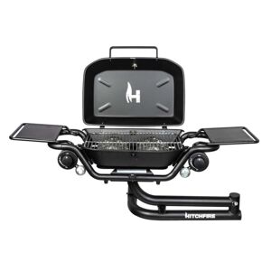 HitchFire F-20 Propane Passenger Side Gas Grill, Black, Large, HFG01F2001